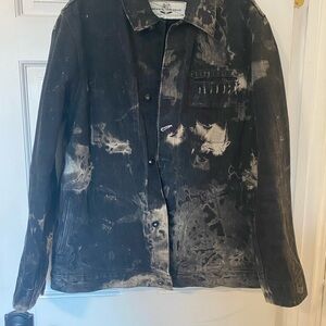 Rogue Territory (RGT) Black and White Distressed Jacket